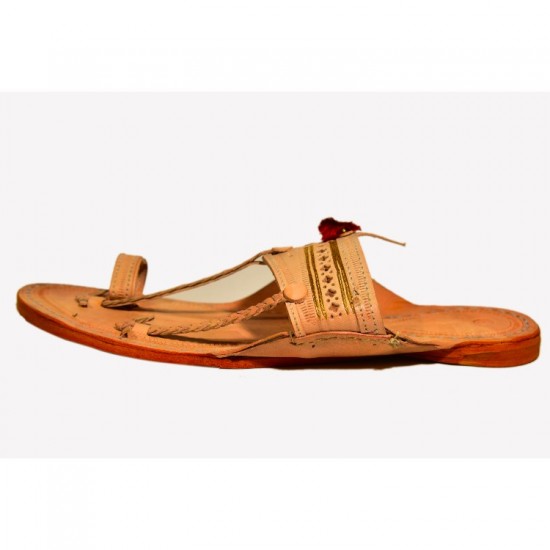 Leather kolhapuri style discount chappal